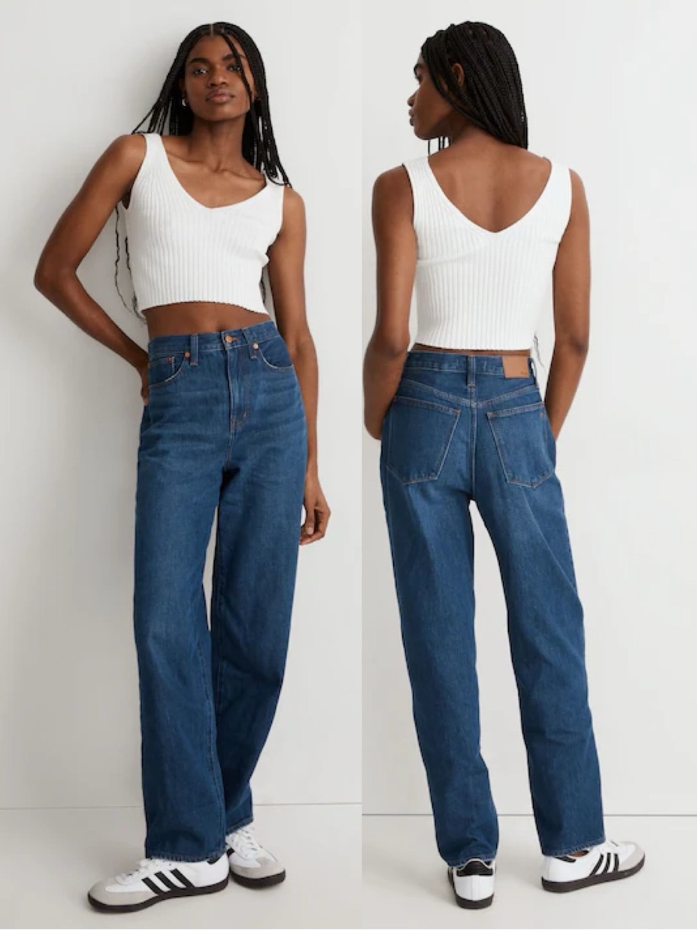 Madewell | Baggy Straight Jeans in Dark Worn Indigo Wash 29